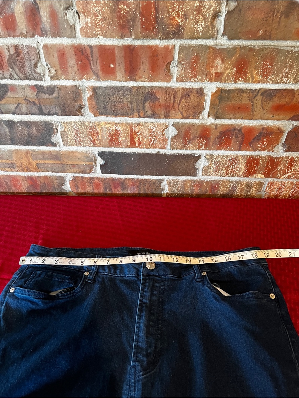 Forever21 Women’s Dark Wash Skinny Denim Jeans Size:16 - Picture 3 of 7